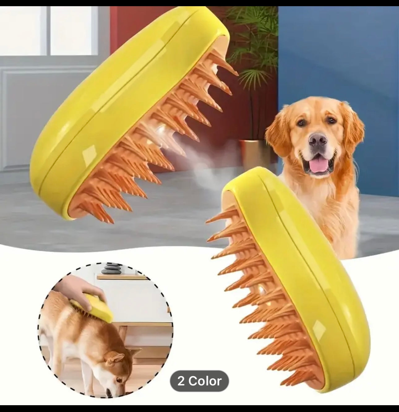 PETCLOUD™ - CEPILLO A VAPOR SUAVE PARA MASCOTAS