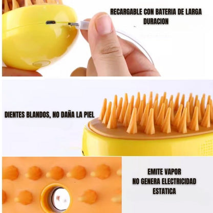 PETCLOUD™ - CEPILLO A VAPOR SUAVE PARA MASCOTAS