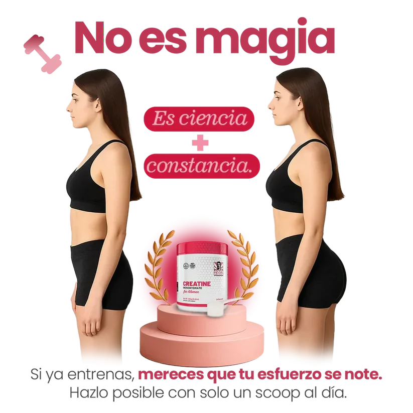 CREATINA MONOHIDRATADA + COLÁGENO PARA MUJERES