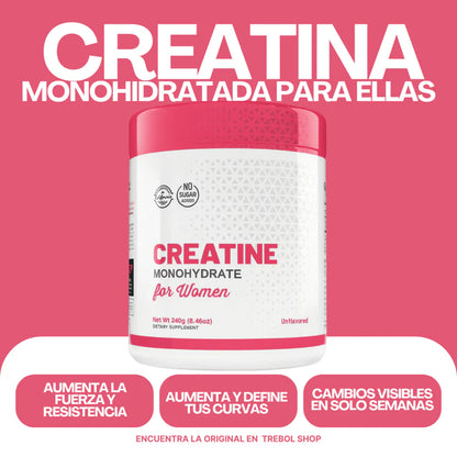 CREATINA MONOHIDRATADA + COLÁGENO PARA MUJERES