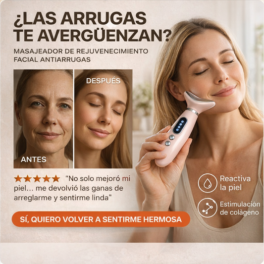 MASAJEADOR FACIAL SKINLUXE™ - CON LUZ LED