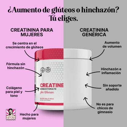 CREATINA MONOHIDRATADA + COLÁGENO PARA MUJERES